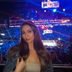 Eva Zapico Instagram - Here for the vibes 🥊 Thank you so much for the tickets @go_privilege ⚡️💙