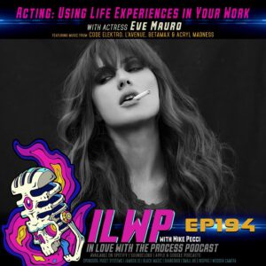 Eve Mauro Instagram - 🧨LINK IN BIO🧨
Let me know if you tune in… 
Actress Eve Mauro and director @MikePecci have a passionate conversation about acting, directing, family and how life influences our art! Strap in for a wild and excited new episode recording live and in person here at our studio! It's been a while since we had fun like this! First photo shot by @seanarmenta 

#LinkinBio #EveMauro #MikePecciDirector #InLoveWithTheProcess #NotDeaYet