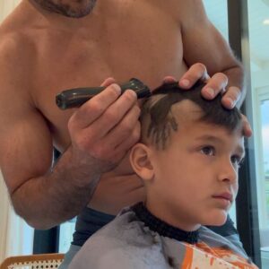 Eve Torres Instagram - Our son asked for a “lizard haircut.” Here’s where we landed. 😆