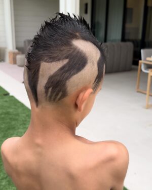 Eve Torres Instagram - Our son asked for a “lizard haircut.” Here’s where we landed. 😆