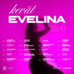 Evelina Instagram – pehmee kevät ’24 🩷🌸 
huomen starttaa tän vuoden keikat ja pehmee kiertue on tänä viikonloppuna Tampereella ja Vaasassa!
nähään keikoil ja tehää muistoi 🫶🏼