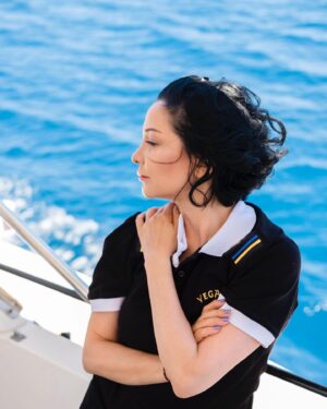 Evrim Akın Instagram - Ben bu yaz miço oldum! ⚓️💙🐚 Video YouTube kanalımda.👩🏼‍✈️