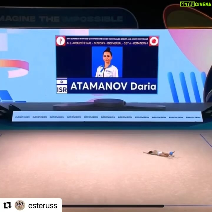 Evrim Alasya Instagram - “Ol”uş💙 #dariaatamanov #europechampion2022 #rhitmicgymnastic