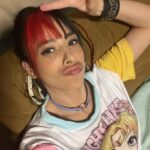 Fátima Molina Instagram - #tbt aquellos días de mecha roja 🧲🎬