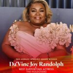 Fabienne Colas Instagram - “For so long I’ve wanted to be different, and now I’m thankful to be myself” - Da'Vine Joy Randolph Congrats Da'Vine Joy Randolph who wins the #Oscars  for best Supporting Actress for "Holdovers". How amazing! #Oscars