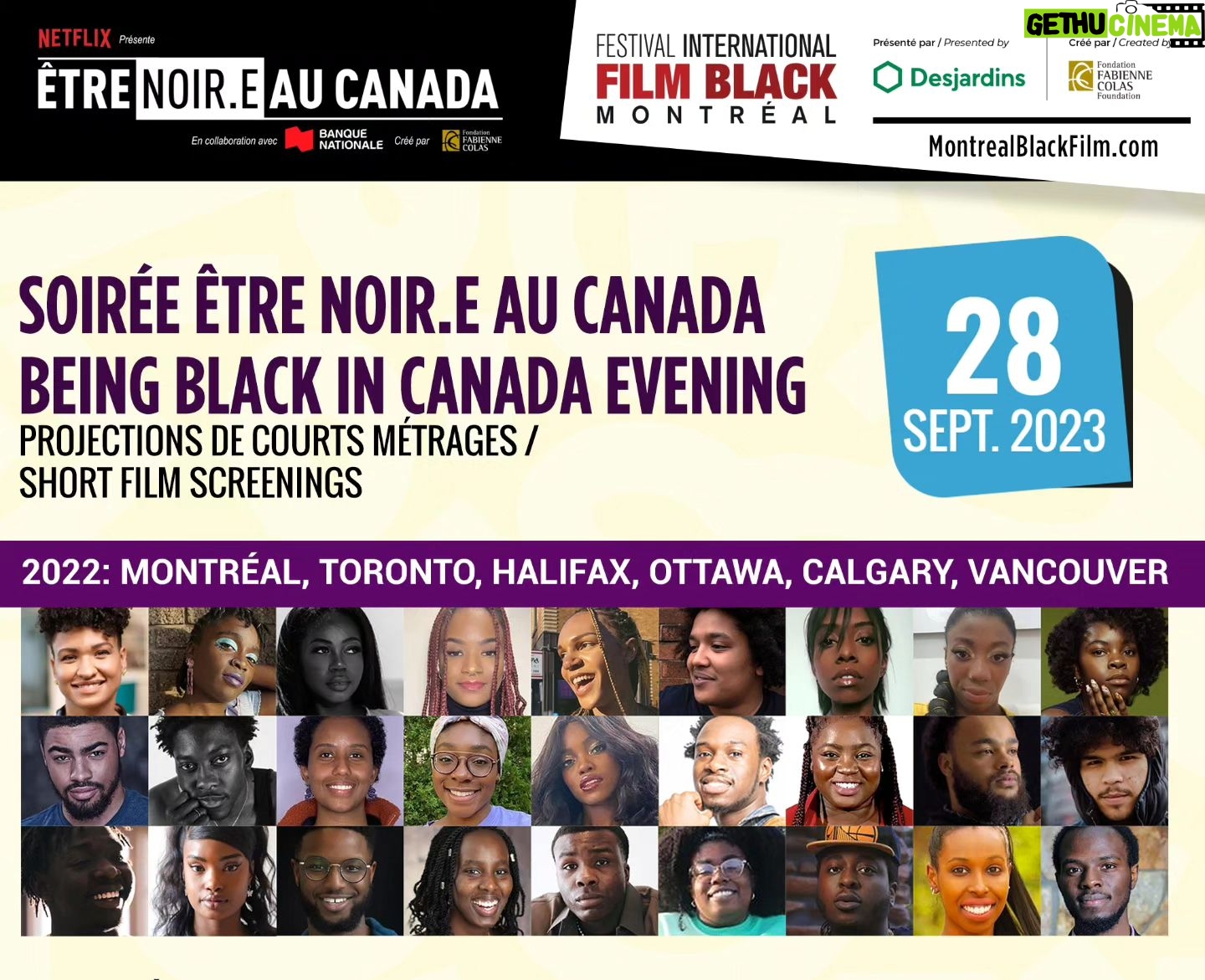 Fabienne Colas Instagram - I could not possibly miss these screenings of Canada's next generation of Black filmmakers: Fabienne Colas Foundation's Being Black in Canada @bbic_enac at the 19th @montrealblackfilmfest! Thanks Montreal for tour support! Catch the Festival online and in person until Oct 1st, 2023. Grab your tickets/passes: www.MontrealBlackFilm.com #MIBFF23 #FIFBM23