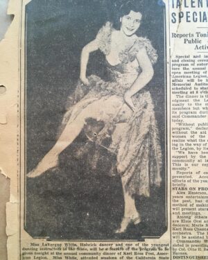 Fairuza Balk Instagram - I found this amazing old clipping of my Grandmother I’ve never seen before! She was one of the youngest dance teachers in the state of CA and also one of the first teachers to teach all races of people in the state. She’s seen here with her maiden name being her fabulous beautiful self :)