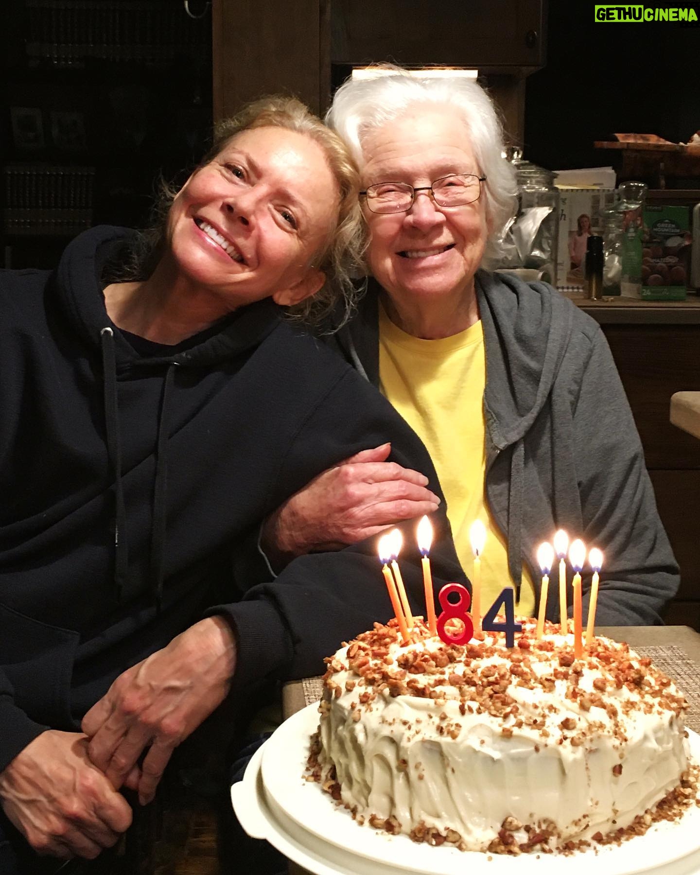 Faith Ford - 3.9K Likes - Happy Halloween Birthday #84 to my cute, strong, sassy n’ sweet Mama Pat! She’s one of a kind and very deserving of this home made carrot cake! Maybe not up to her standards but she & Campion still gave it a 👍🏼! Wish @devonoday could’ve been here!🎉🎂📸 @campionmurphy