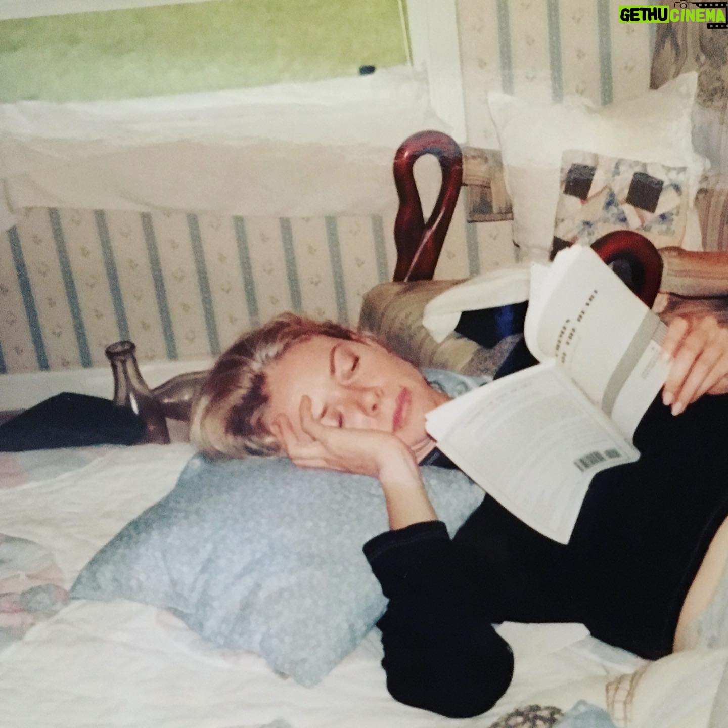 Faith Ford - 2.1K Likes - Found this in the archives. Post Murphy Brown. I was home visiting Mama & Daddy, but I also had to put in some study time. Note the play, “Crimes of the Heart” by Beth Henley. It was the one & only time I got to work with Garry Marshall & I wanted to get these wonderful words planted in my head. As you can see when you swipe left, it goes from day to night. Ha! I think this is the only record (📷 by @campionmurphy) I have of my favorite place to work/study! What you don’t see is that every time Campion came to check in on me, he also brought a refill of water, coffee or tea. This tradition still continues on to this day!☕️ I mean…♥️ #flashbackfriday #goodman #grateful