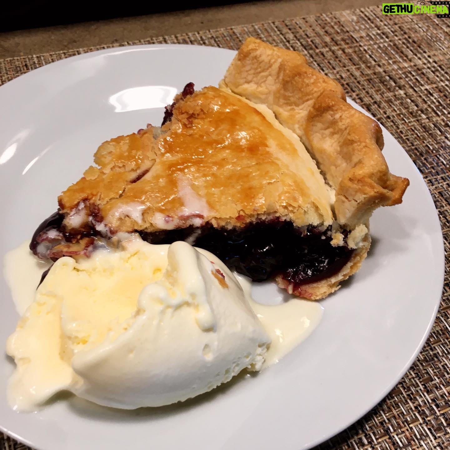 Faith Ford - 1.3K Likes - First cherry pie of the year! @campionmurphy gives it 👍🏼👍🏼! 😋🍒🥧 #independenceday #2021 #cherrypie #grateful