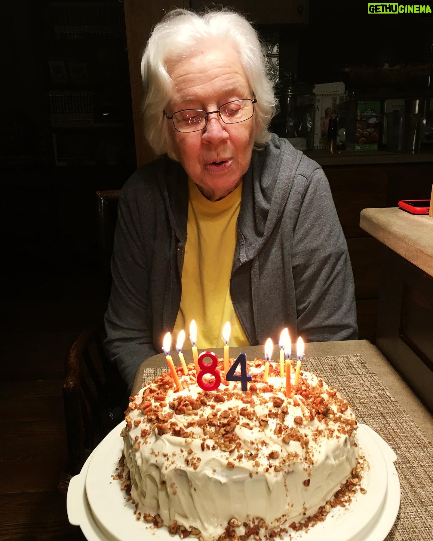 Faith Ford - 3.9K Likes - Happy Halloween Birthday #84 to my cute, strong, sassy n’ sweet Mama Pat! She’s one of a kind and very deserving of this home made carrot cake! Maybe not up to her standards but she & Campion still gave it a 👍🏼! Wish @devonoday could’ve been here!🎉🎂📸 @campionmurphy