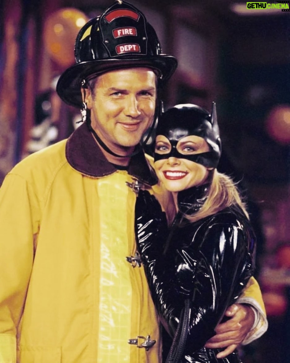 Faith Ford - 4.9K Likes - This is a still from one of the episodes of “Norm”. It captures Norm’s boyish spirit perfectly. Btw the “catsuit” was not my idea! Lol! I became part of Norm’s cast in the last two seasons. To work with Norm, you had to be on your game. He fed off the live audience like no one I had ever worked with before! When shooting a scene, if he felt the audience wasn’t along for the ride, he would get this glint in his eye & flash this little grin and you knew you better be ready! You see, I was from the written word school of sitcoms & even though Norm was an experienced comedy writer, his improvisational skills were let’s just say, effortlessly on point! I suspect he knew I was an improv novice, so just for fun, he would sometimes throw a little dialogue change up my way. Not too much of a change, just a little zinger that was not only hilarious, but also impossible to respond to with my original scripted dialogue. I would stare at him for a beat & then do my best to respond back, but ultimately ended up LMAO! I remember Norm turning out to the audience & saying “You see she wasn’t listening!”I turned out to them & said, “No! I was listening! He just changed his dialogue!”The audience would roar & for the rest of the night, they’d be completely engaged. They loved it! As time went on, I learned to be prepared for Norm’s off the cuff spontaneity. I actually grew to expect it. I eventually even enjoyed it! Looking back, what had seemed like a challenge at the time, has ultimately turned out to be a treasured memory. Thank you Norm, for one of the most formative comedy experiences of my career. You made me laugh… ♥️ #normmacdonald #gonetoosoon