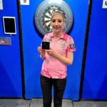 Fallon Sherrock Instagram - Yesterday I received my pin for my 9 dart finish ❤️❤️ thank you @officialpdc