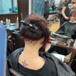 Fallon Sherrock Instagram - In my spare time when I’m not practicing or playing darts I’ve taken up barbering 🥰🙌 haircuts anyone ? 🤣 Undercut with a pattern @averilhair
