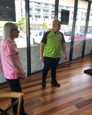 Fallon Sherrock Instagram - Lots of media done yesterday was good fun with @MvG180  @officialpdc