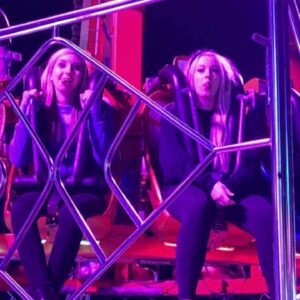 Fallon Sherrock Instagram - Night at the fair @harriieteve @darcie_abarth500 💕 🎡