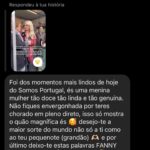 Fanny Rodrigues Instagram - A Odete, hoje não imagina o bem que me fez. O abraço dela carregou-me o coração. A alma e deu-me esperança. A Odete chegou hoje ao aeroporto de Lisboa às 8:30 (veio de Paris), alugou um carro e veio até Ansião, para me conhecer pessoalmente. Já o tinha tentado fazer antes, mas não conseguiu. (Eu acho é que Deus realmente sabe o que faz). Esteve comigo, abraçou-me e disse que me ama como se eu fosse filha dela. Entre outras palavras de conforto. Secou-me as lágrimas. Foi amparo, no meio da minha fragilidade. Esteve ali comigo. E foi embora porque tinha de voltar ao aeroporto, para regressar a Paris. Tudo no mesmo dia!!! Não existem palavras para descrever a Odete. O “esforço” que fez para me dar amor e colo. Nunca, mas nunca me esquecerei. O Amor. É isto! O amor, está refletido na Odete. E hoje, conseguiu fazer com que ele se refletisse em mim. A todas as “Odetes”, do País e do Mundo que espalham amor, o meu muito obrigada 🙏🏼🤍