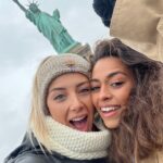 Fanny Salvat Instagram - The statue of liberty, Une découverte incontournable de New York, malgres le froid, c’est magique ! 🇺🇸 #thestatueofliberty #newyork