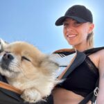 Fanny Salvat Instagram - La balade a été éprouvante pour Pow 🐶 😂♥️ #dog #balade #montpellier #sud #férié
