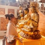 Farnaz Shetty Instagram - Gangaramayana 🤍🇱🇰 . Pure Mystical experience with this beautiful soul @ridtiwari 🧡 . . . . . . . . . . . . . . #unforgettable #divine #existence #buddha #love #god #godschild #pure #srilanka #gangaramayana #travel #elephant #buddha #instagood #instagood #instadaily #friends #soulmates #happyplace #happyday #souls