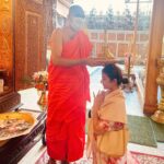Farnaz Shetty Instagram - Gangaramayana 🤍🇱🇰 . Pure Mystical experience with this beautiful soul @ridtiwari 🧡 . . . . . . . . . . . . . . #unforgettable #divine #existence #buddha #love #god #godschild #pure #srilanka #gangaramayana #travel #elephant #buddha #instagood #instagood #instadaily #friends #soulmates #happyplace #happyday #souls