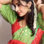 Farnaz Shetty Instagram - “To each heart that fits in the soul, to each one who lets go of their own, for others to feel more.” 🌸💕 . 👘outfit by @navya.marouthu . . . . . . . . . . . . . . . . . #halfsaree #red #green #southindian #traditional #culture #beauty #indian #instalike #instadaily #instamood #instagram #fsf #gurl #flower