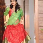 Farnaz Shetty Instagram - “To each heart that fits in the soul, to each one who lets go of their own, for others to feel more.” 🌸💕 . 👘outfit by @navya.marouthu . . . . . . . . . . . . . . . . . #halfsaree #red #green #southindian #traditional #culture #beauty #indian #instalike #instadaily #instamood #instagram #fsf #gurl #flower