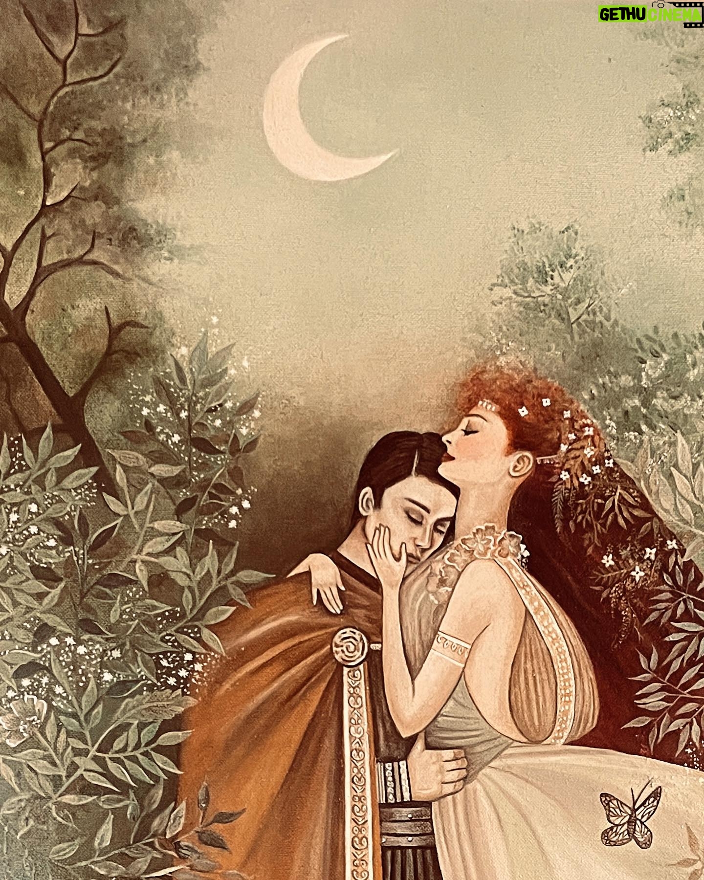 Farnaz Shetty Instagram - “Oil on Canvas “ Love and Fantasy . Tried my hands on oil colours for the first time I think by far it’s one of the best medium . . . . . . Recreated this art Not for sale Only for passion ⚛️ . . . . . . . . . . #recreate #oilpainting #oiloncanvas #practice #lovers #divine #excellence #paintings #paintingoftheday #paint #vintage #frame #artwork #artistsoninstagram #art #passion #proffession #persueyourpassion #colours #warmcolours #coolcolours #richcolor