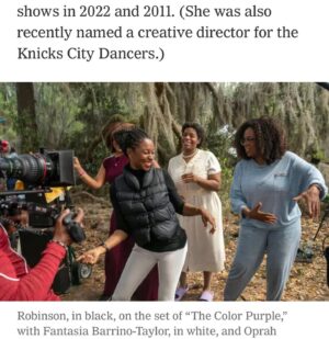 Fatima Robinson Instagram - Thank you  @nytimes for recognizing this movie and all the hard work that goes into what we do. You will do yourself a disservice by not seeing this film in the theaters and I can’t wait to watch it with my grandchildren one day 💜