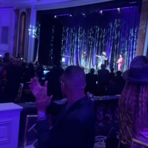 Fatima Robinson Instagram - I had the honor of presenting Misty Copeland a award last night at the @aafca . What a beautiful evening abd to be in the room with @therealdebbieallen and @mistyonpointe was a dream come true.