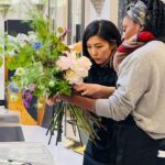 Fatima Robinson Instagram - Headed to work in London I stumbled past a floral arrangement class. As I leaned on the wall watching they graciously asked me to join. @claridgeshotel @glennshaw.botanicals