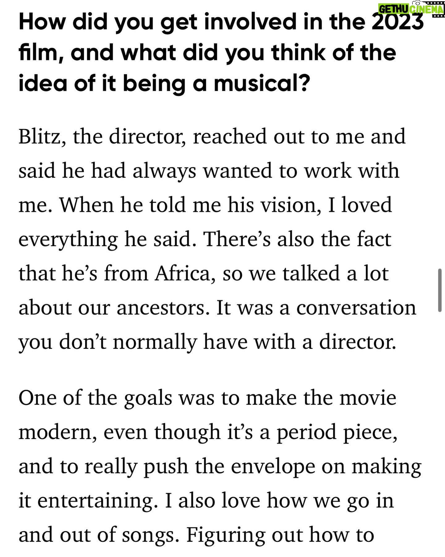 Fatima Robinson - 4.1K Likes - Thank you @oprahdaily for this lovely interview…..3 more days💜