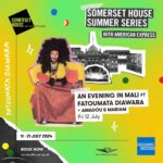Fatoumata Diawara Instagram - Save the date #london🇬🇧 12.07.24 @somersethouse AN EVENING IN MALI 🇲🇱 with @amadouetmariam Tickets go on general sales from 10.00 on Thursday 11 April @ticketmasteruk