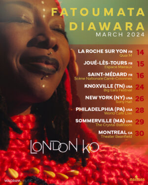 Fatoumata Diawara Instagram - Hi everyone! I am beyond happy to announce the first dates of my worldwide tour with you all ♥️🙏🏿 can't wait to see you soon !! much loveeeee 🎸🙏🏿♥️💫✊🏿