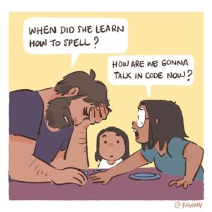 Fawn Veerasunthorn Instagram - The end of an era 🍪
.
.
.
#parenting #motherhood #distancelearning #quarantinelife #comics #webcomic #2020