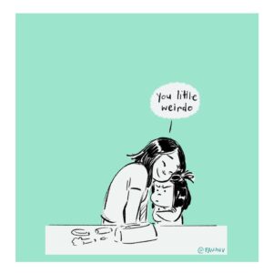 Fawn Veerasunthorn Instagram - I guess I’ll take it. .
.
.
#toddlerlife #kidsofinstagram #thisis3 #motherhood #parenting #comics #makeuplife #procreateart