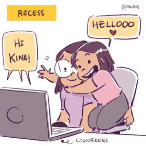 Fawn Veerasunthorn Instagram - We have been working from home since March. Since the preschool was also closed, I was introduced to the concept of the grids of activities we can do with our child. In the household where both parents work, it turned out to be something like this. So much appreciations to teachers everywhere!
.
.
.
#webcomic #comics #parenthood #homeschool #homeschoollife #wfh #wfhmom #digitalillustration #distancelearning #artistsofinstagram