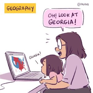 Fawn Veerasunthorn Instagram - We have been working from home since March. Since the preschool was also closed, I was introduced to the concept of the grids of activities we can do with our child. In the household where both parents work, it turned out to be something like this. So much appreciations to teachers everywhere!
.
.
.
#webcomic #comics #parenthood #homeschool #homeschoollife #wfh #wfhmom #digitalillustration #distancelearning #artistsofinstagram