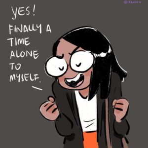Fawn Veerasunthorn Instagram - I always love the idea of traveling on my own and explore the world. So I was super pumped to travel solo in DC. But my mild extrovert traits didn’t let me live up to the dream. .
.
.
#travelogue #travel_captures #washingtondc #ascendnationalconvention #comics #procreate #digitalart #extrovertedintrovert