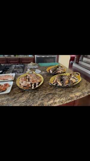 Felicia Cannon Instagram - A live view of our Easter feast..