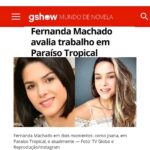 Fernanda Machado Instagram – Matéria super bacana para o GShow! Lucca viu essa foto minha de Joana, de cabelo curtinho e preto, e não acreditou que era eu. 

Contei pra ele, que o trabalho do ator é se transformar em outra pessoa. Ele viu algumas cenas minha de Joana e me disse, é mamãe, não parece você mesmo! E ele ficou preocupado de ver ela sofrendo tanto.
Queria saber o porque da dor dela, ele entrou na história rapidamente, só de ver algumas cenas. Fofo! Quem aí também tá sofrendo com a dor da Joana?! 

Link da matéria completa no meu stories de hoje! Obrigada Nat @natashasteinassessoria e @adrianapizzotti @gshow 

#hittingthepress #paraisotropical
#maisumamateriabacana #sofrendocomaJoana #tvglobo
