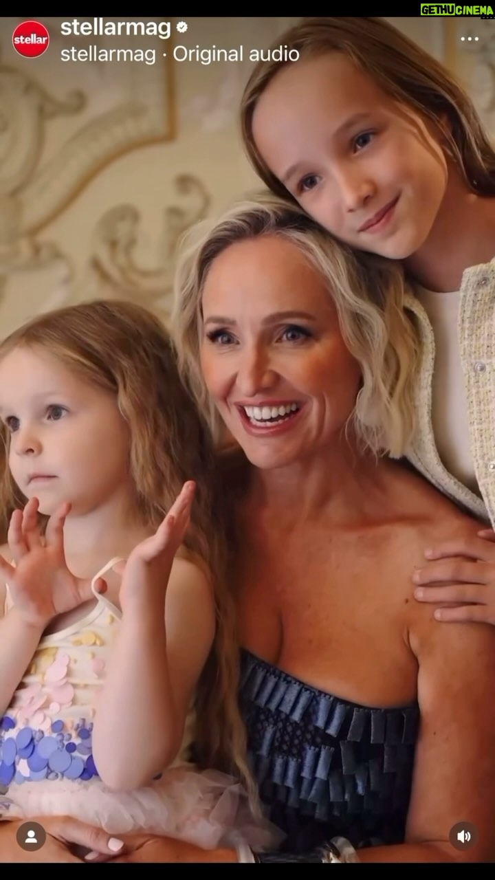 Fifi Box Instagram - Behind the scenes of this fabulous cover shoot for @stellarmag with my girls and my mum 🥰🩷🥰