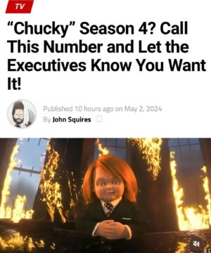 Fiona Dourif Instagram - Call 210-500-3347 and demand to #renewchucky !!!
#chucky #chuckyseason4 (trust me season for will be killer) on 
@syfy @peacock @usanetwork