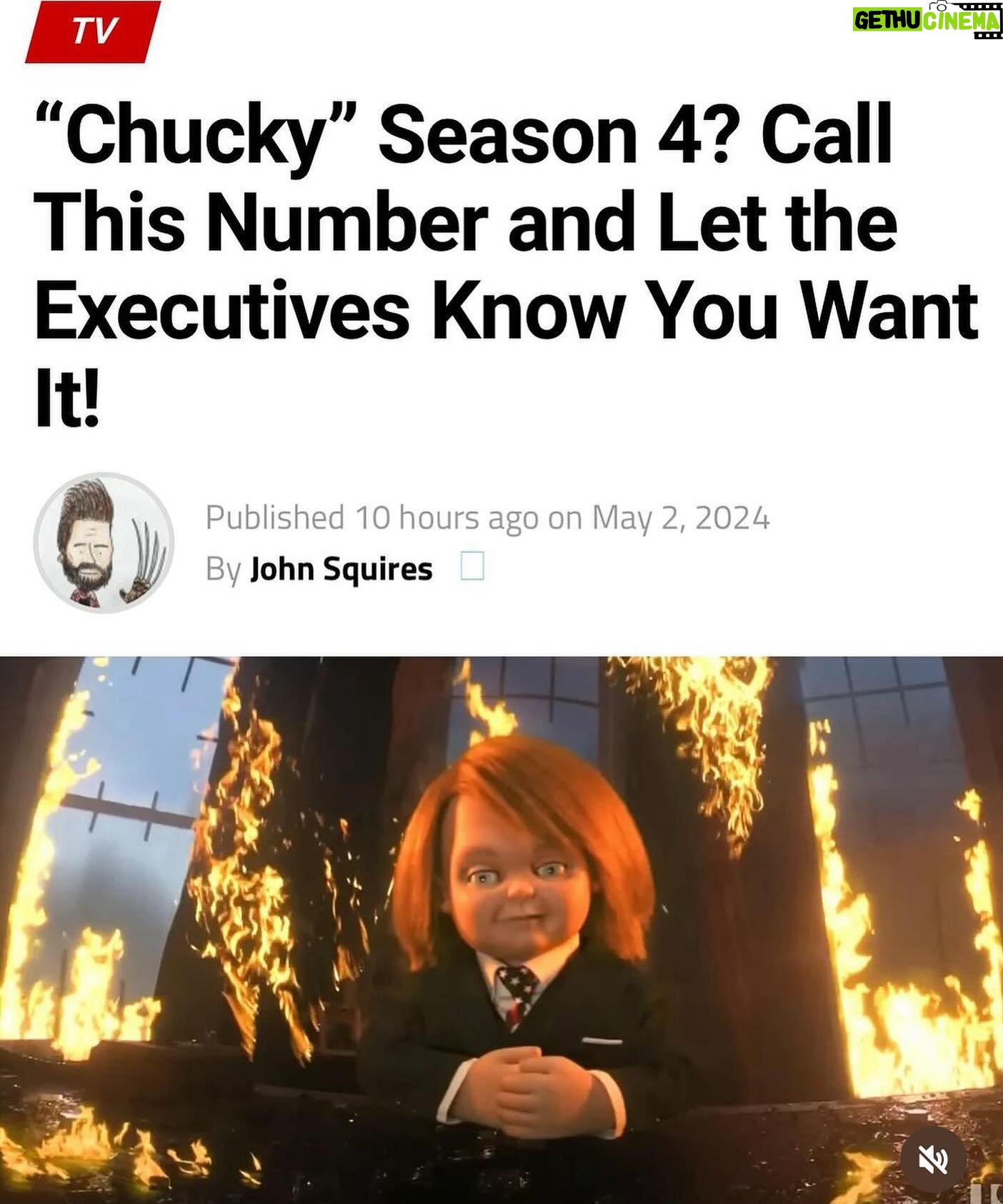 Fiona Dourif - 15.3K Likes - Call 210-500-3347 and demand to #renewchucky !!!
#chucky #chuckyseason4 (trust me season for will be killer) on
@syfy @peacock @usanetwork