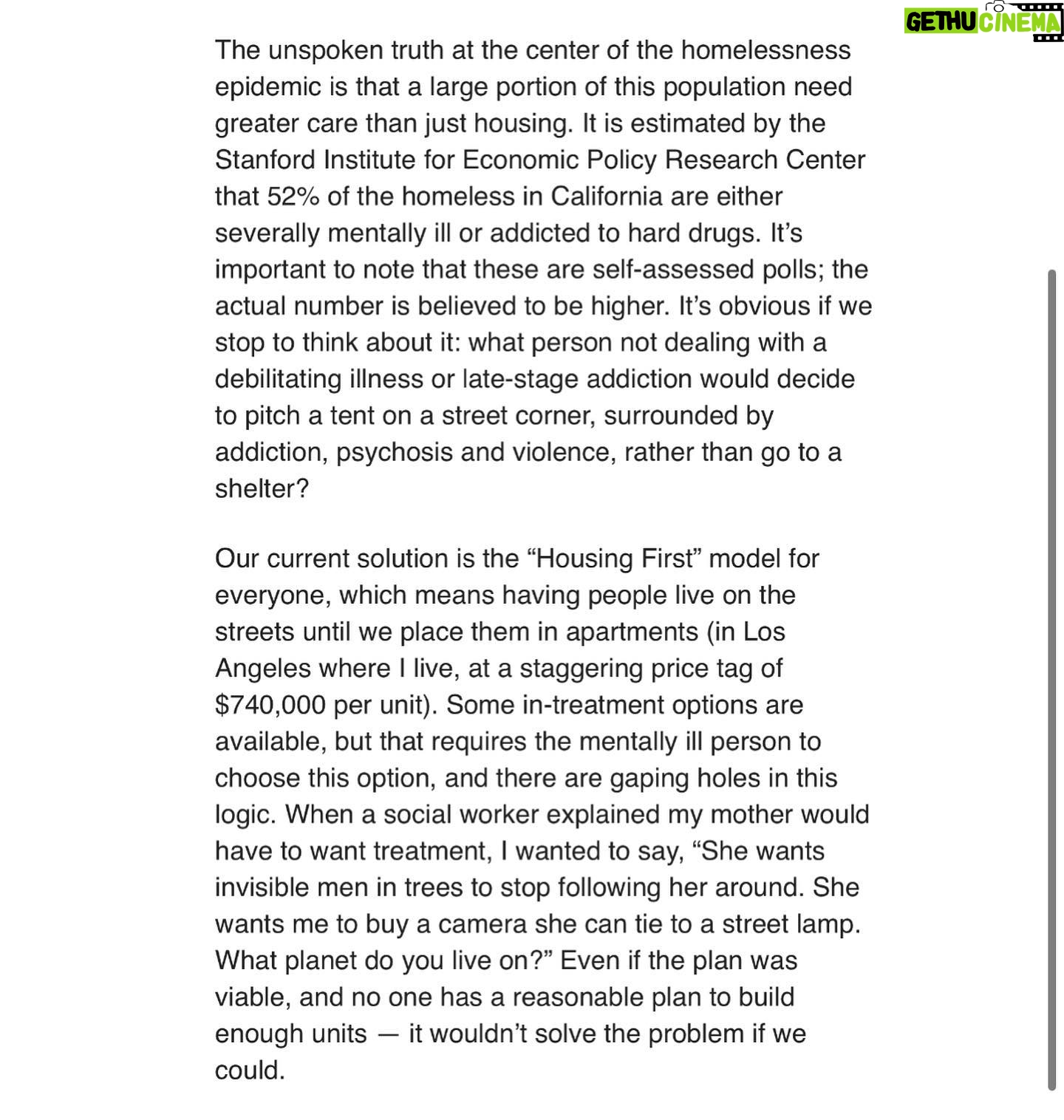Fiona Dourif - 8.5K Likes - I wrote an essay about losing my mom to mental illness and homelessness. It’s time for change. Please consider Michael Shellenberger for governor.
Thank you to the @ocregister and the 10 other SOCAL newspapers that ran it today. Link in bio.