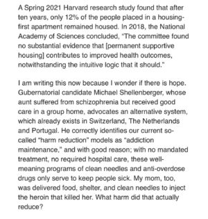 Fiona Dourif Instagram - I wrote an essay about losing my mom to mental illness and homelessness. It’s time for change. Please consider Michael Shellenberger for governor. 

Thank you to the @ocregister and the 10 other SOCAL newspapers that ran it today. Link in bio.