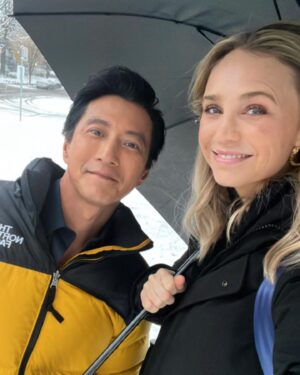 Fiona Gubelmann Instagram - Snow day on set ❄️ @willyunlee @thegooddoctorabc