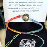 Fiona Gubelmann Instagram - Over the past few years I’ve been changing my spending habits so that my purchases reflect my ethos. I like to support small business that are sustainable and ethical and who give back to others. I love @pyrrhajewelry and they’ve partnered with @trevorproject. For each purchase of these beautiful rainbow talisman bracelets, @pyrrhajewelry is donating $100 to @trevorproject 🌈❤️ #pyrrha #pyrrahjewelry #thetrevorproject #equality #loveislove #lgbt