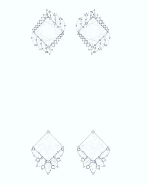 Fiona Gubelmann Instagram - Thank you @sarahojewelry for helping me to customize a very special pair of earrings 💖 
•
I had some earrings that were very sentimental but I never wore because they didn’t quite feel like “me”. So I worked with a designer at Sarah O to redesign the earrings. It was a very fun process. We went back and forth on lots of different designs and after seeing sketches and models in CAD, we finally created the perfect pair of earrings. 
I couldn’t love these any more!!! I wanted an asymmetrical earring with art deco / vintage inspirations and a nod to the flaming heart ❤️‍🔥 
•
I trusted Sarah O since I’ve shopped with the company before and knew they have amazing quality. And a bonus that it’s a female owned small business 🥰