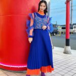 First Summer Uika Instagram - #ウイカ衣装 🌈 🟠🔵1着目 ワンピース @wildlily_daikanyama イヤリング @mckenna_cak リング @solo_1_029 🔵🟡2着目 ワンピース　@ha_za_ma パンツ @belper_official_ イヤリング/ネックレス @mckenna_cak リング @solo_1_029 stylist @shingo_tsuno